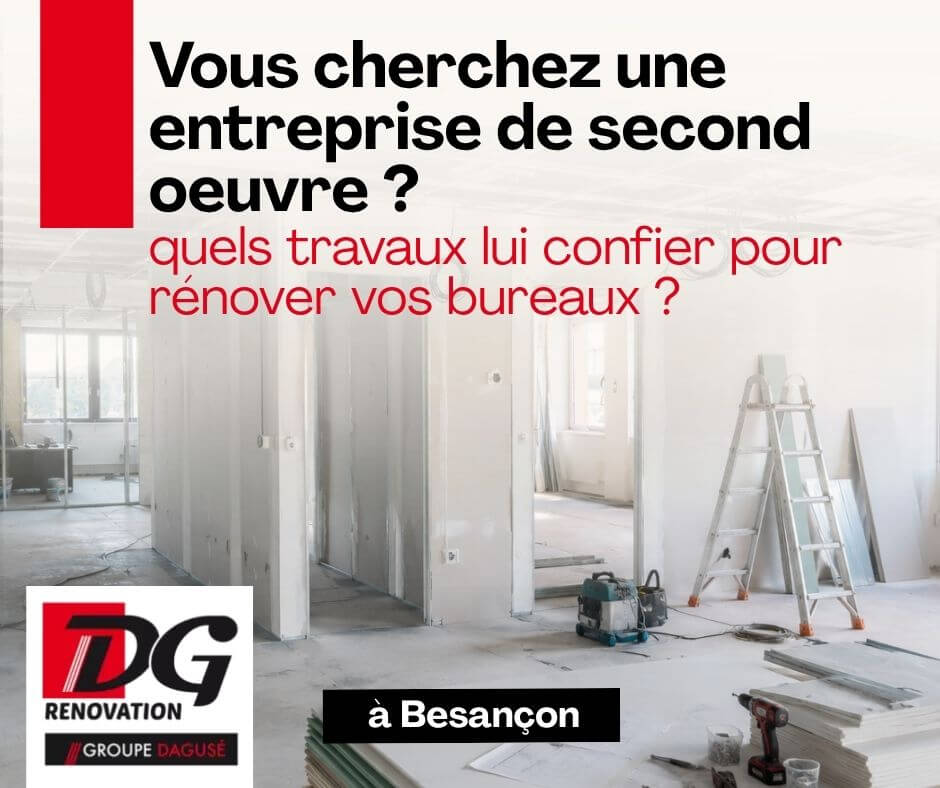 Second oeuvre entreprise : quels travaux confier pour rénover des bureaux ?